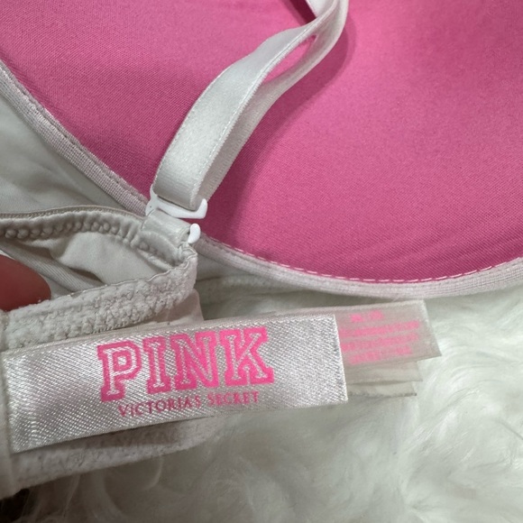 PINK Victoria's Secret Women's Intimates Set - White and Purple - Picture 8 of 9